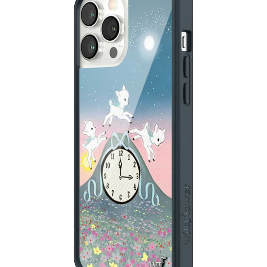 Wildflower iPhone case 13 Pro Max Laufey Collab Clock Cute