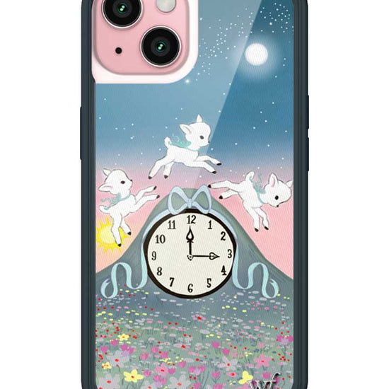 Wildflower iPhone case 15 Laufey Collab Clock Cute