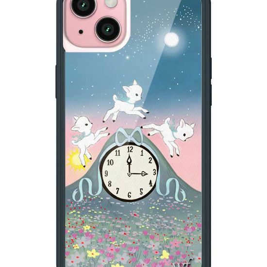 Wildflower iPhone case 15 Plus Laufey Collab Clock Cute