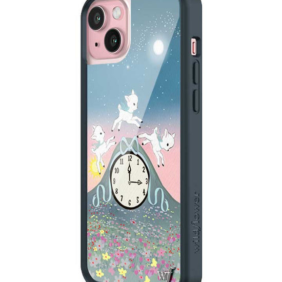 Wildflower iPhone case 15 Plus Laufey Collab Clock Cute