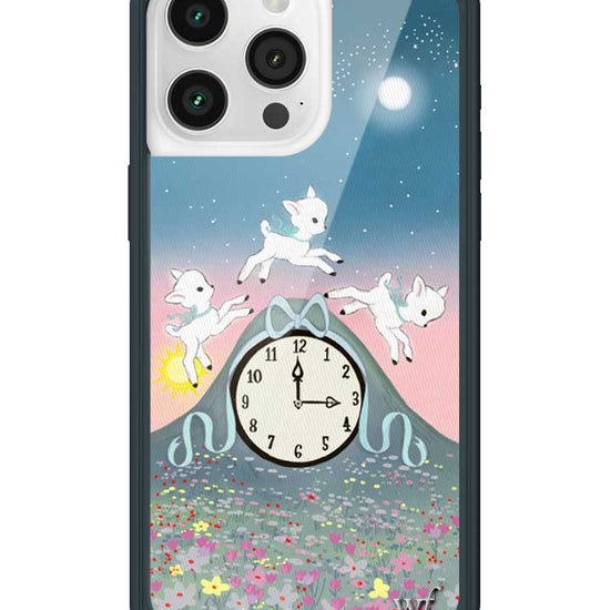 Wildflower iPhone case 15 Pro Max Laufey Collab Clock Cute