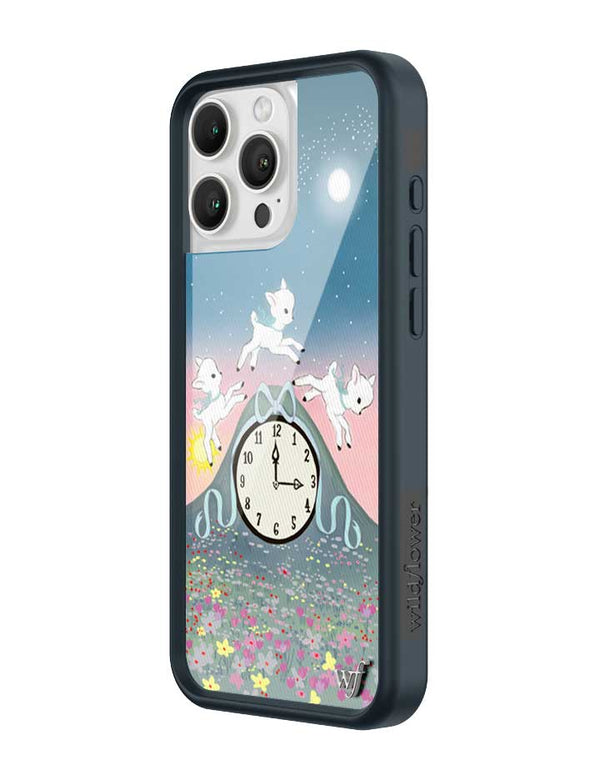 Wildflower iPhone case 16 Pro Max Laufey Collab Clock Cute