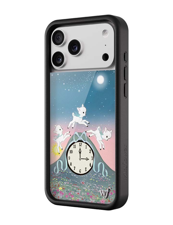 Wildflower iPhone case 18 Pro Max Laufey Collab Clock Cute
