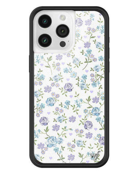 Lilac and Blue Floral iPhone 16 Pro Max Case – Wildflower Cases