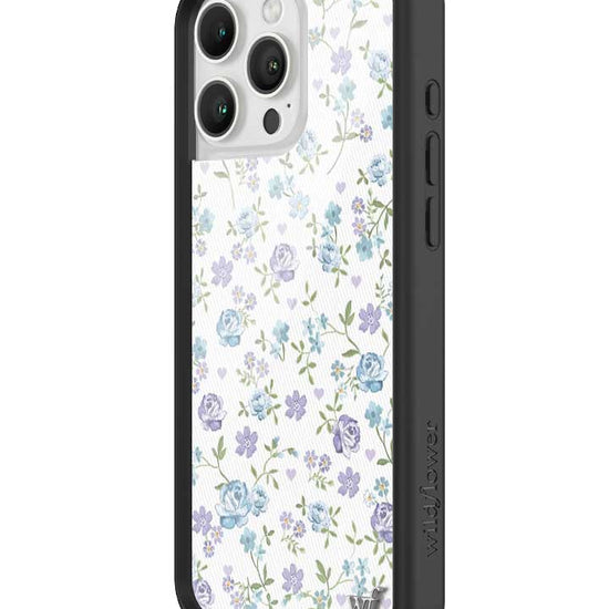 Lilac and Blue Floral iPhone Case iPhone 16 Pro Max