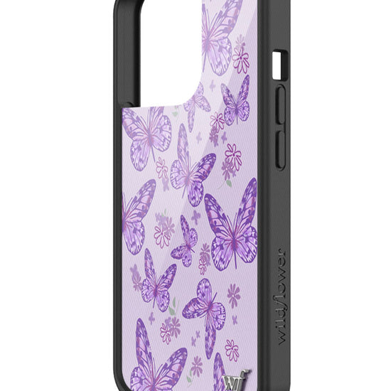 Wildflower Lavender Butterfly iPhone 13 Pro Case
