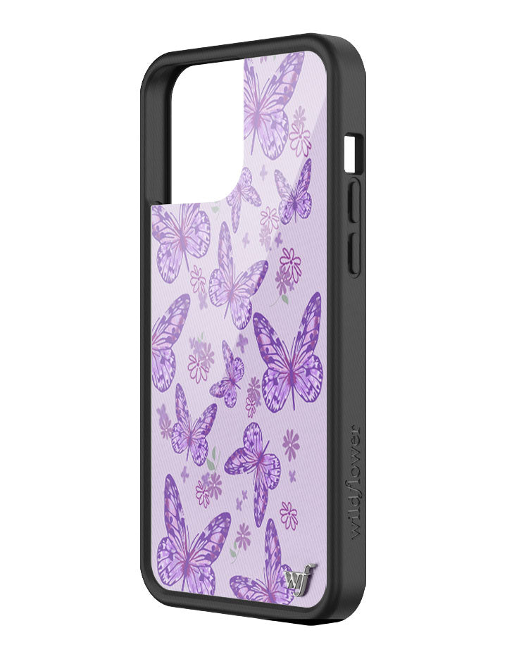 Wildflower Lavender Butterfly iPhone 13 Pro Max Case