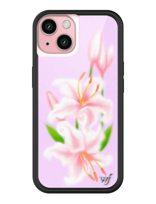 Wildflower iPhone case 15 Sweet Lily Lilac Cute