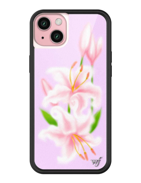 Wildflower iPhone case 15 Plus Sweet Lily Lilac Cute