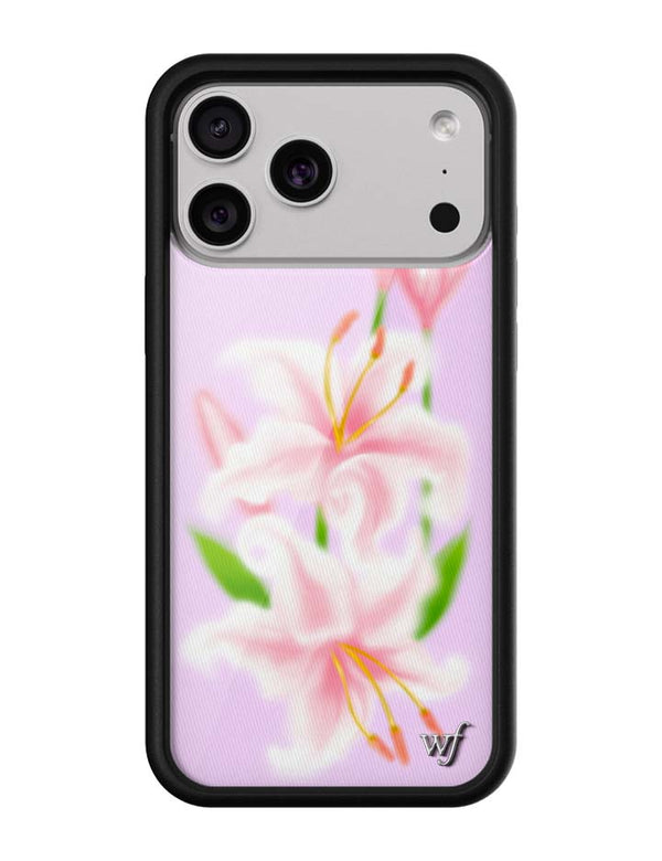 Wildflower iPhone case 18 Pro Max Sweet Lily Lilac Cute