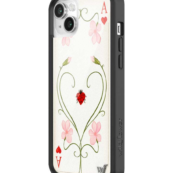 Wildflower iPhone case 14 Lila Moss Heart Pink Cute