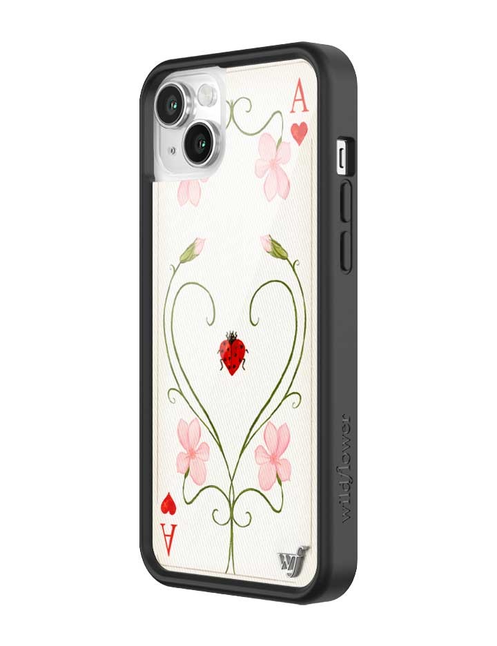 Wildflower iPhone case 14 Lila Moss Heart Pink Cute