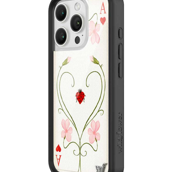 Wildflower iPhone case 16 Pro Lila Moss Heart Pink Cute