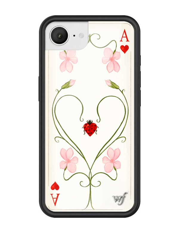 Wildflower iPhone case 16e Lila Moss Heart Pink Cute