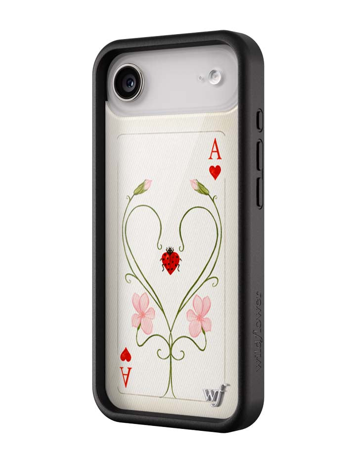 Wildflower iPhone case 17 Air Lila Moss Heart Pink Cute
