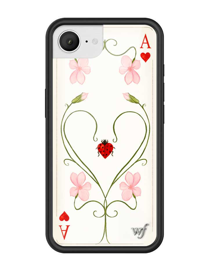 Wildflower iPhone case 17e Lila Moss Heart Pink Cute