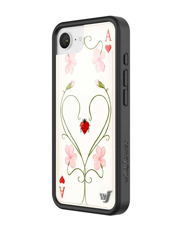 Wildflower iPhone case 17e Lila Moss Heart Pink Cute
