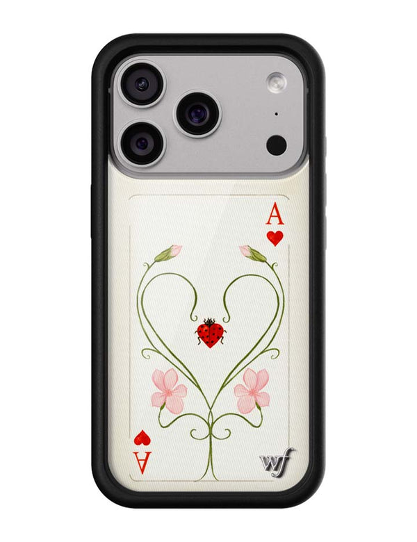 Wildflower iPhone case 17 Pro Lila Moss Heart Pink Cute