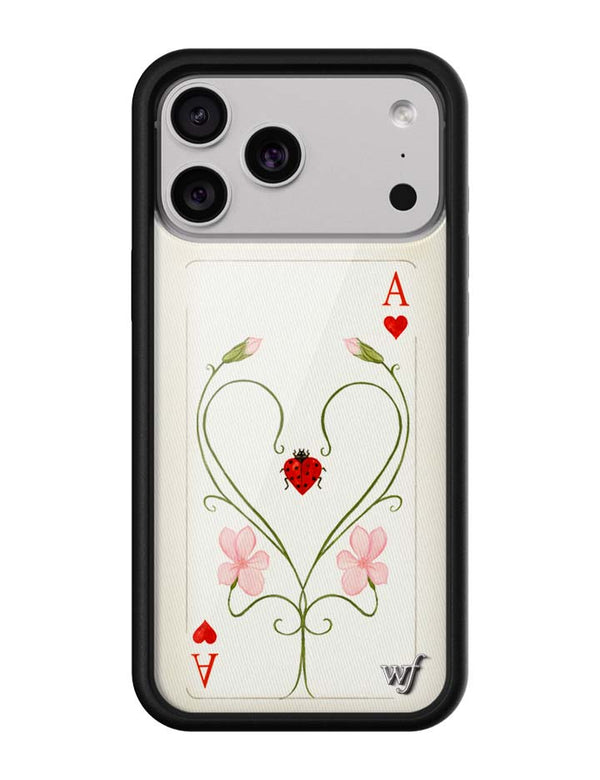 Wildflower iPhone case 17 Pro Max Lila Moss Heart Pink Cute