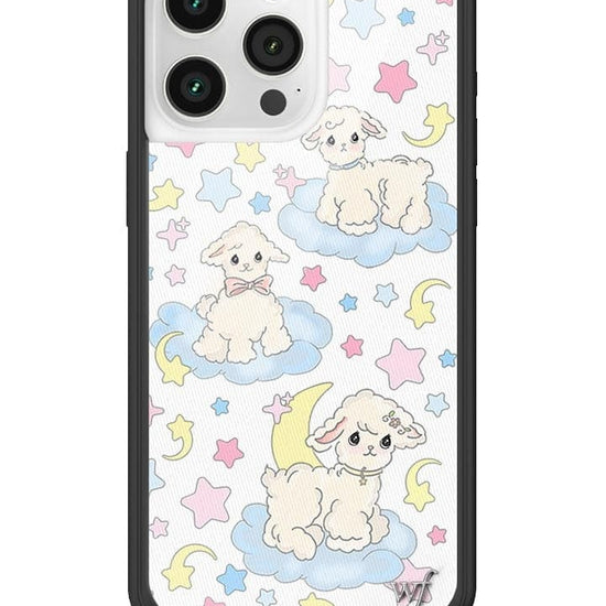 Wildflower Lullaby Lambs iPhone 15 Pro Max Case