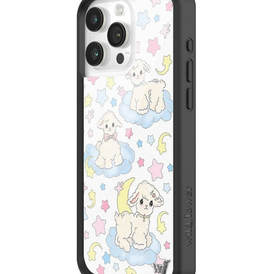 Wildflower Lullaby Lambs iPhone 15 Pro Max Case