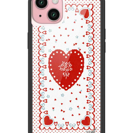 Wildflower iPhone case 15 Plus Lovers Lane Red Cute