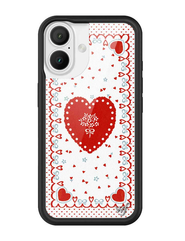 Wildflower iPhone case 16 Lovers Lane Red Cute