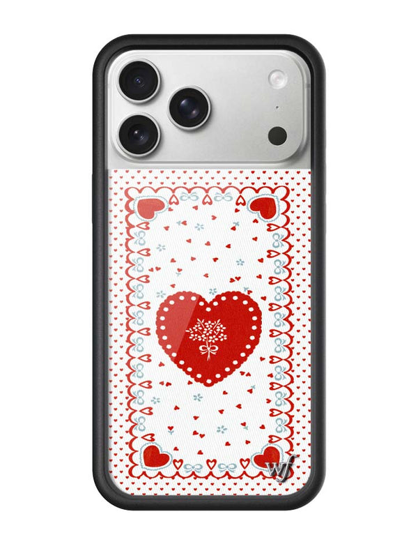 Wildflower iPhone case 17 Pro Max Lovers Lane Red Cute