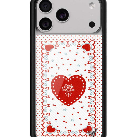 Wildflower iPhone case 17 Pro Max Lovers Lane Red Cute