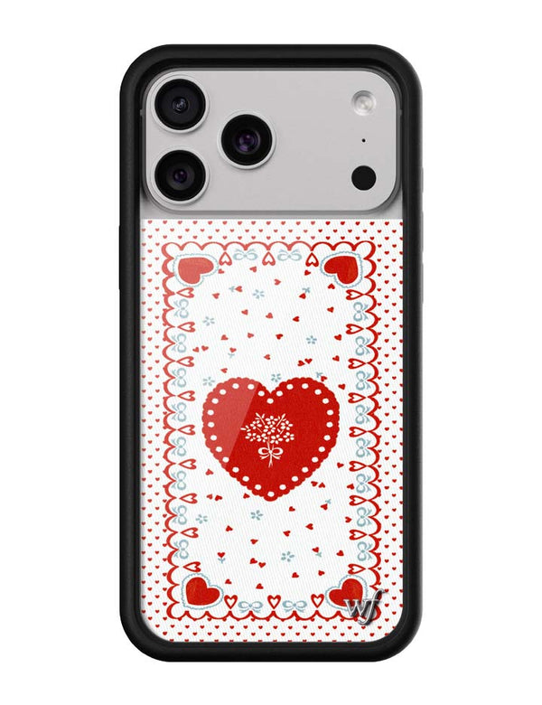 Wildflower iPhone case 18 Pro Max Lovers Lane Red Cute