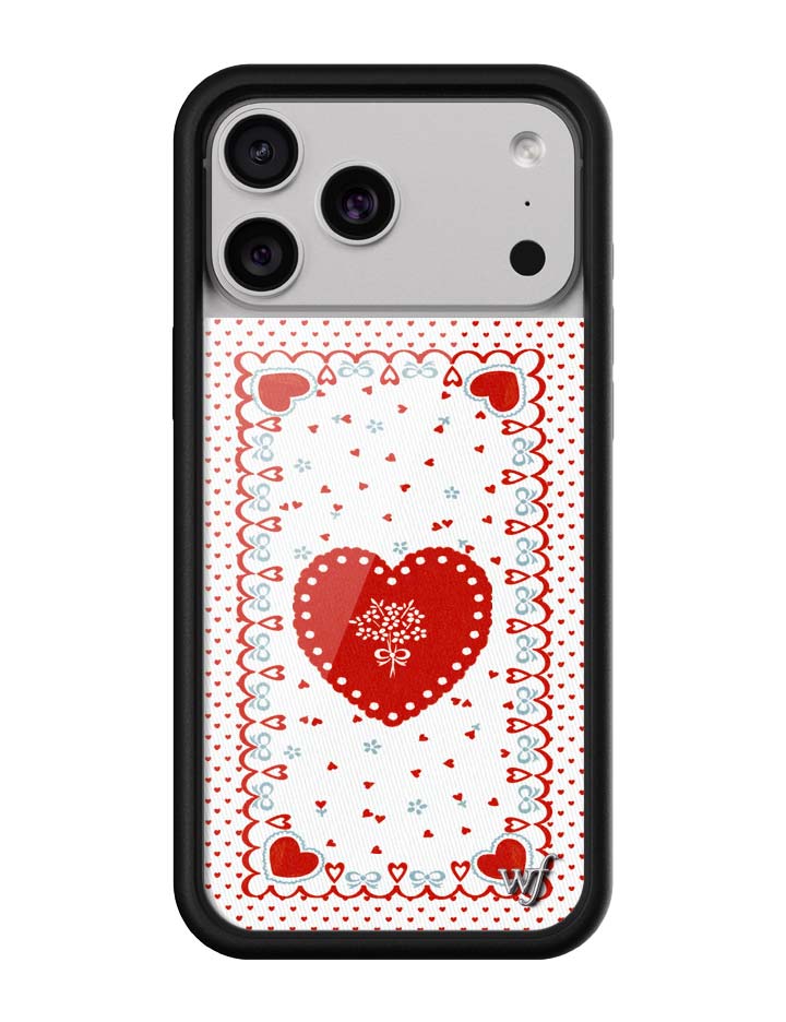 Wildflower iPhone case 18 Pro Max Lovers Lane Red Cute