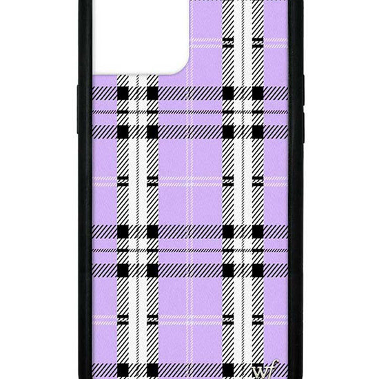 Wildflower Lavender Plaid iPhone 12 Pro Max Case