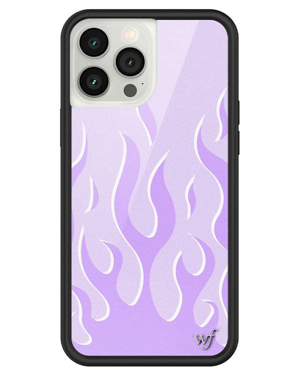 Wildflower Lavender Flames iPhone 13 Pro Max Case