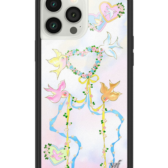 Wildflower iPhone case 13 Pro Max Dove Diaries Birds Pink Cute