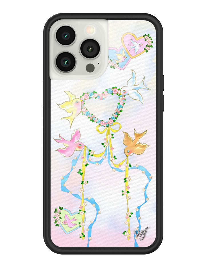Wildflower iPhone case 13 Pro Max Dove Diaries Birds Pink Cute