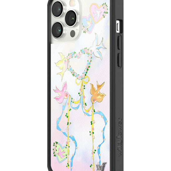 Wildflower iPhone case 13 Pro Max Dove Diaries Birds Pink Cute