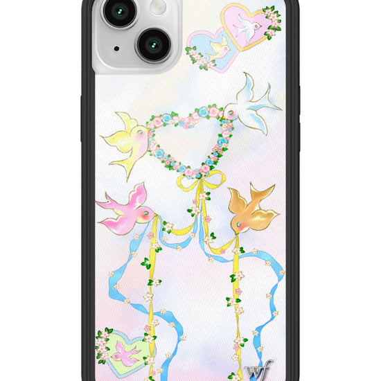 Wildflower iPhone case 14 Dove Diaries Birds Pink Cute
