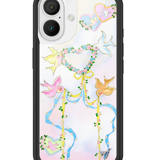 Wildflower iPhone case 16 Dove Diaries Birds Pink Cute