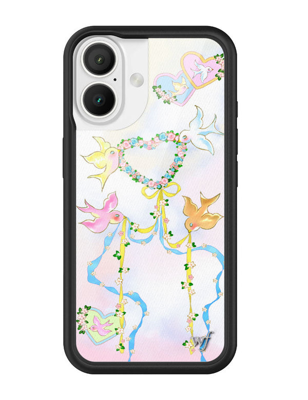 Wildflower iPhone case 16 Dove Diaries Birds Pink Cute