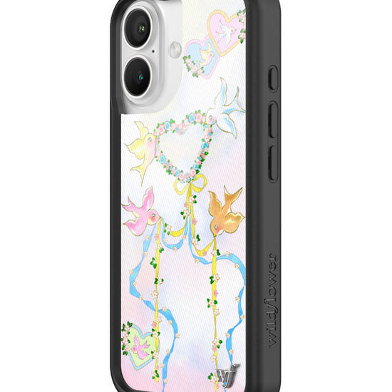 Wildflower iPhone case 16 Dove Diaries Birds Pink Cute