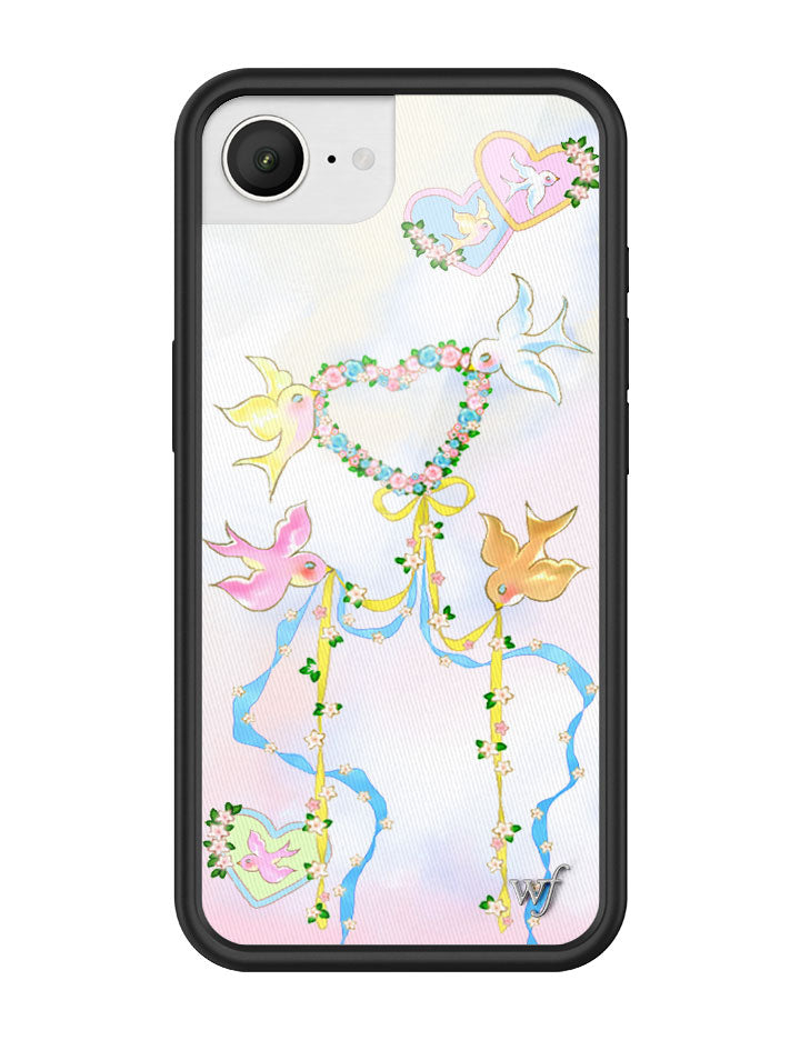 Wildflower iPhone case 16e Dove Diaries Birds Pink Cute