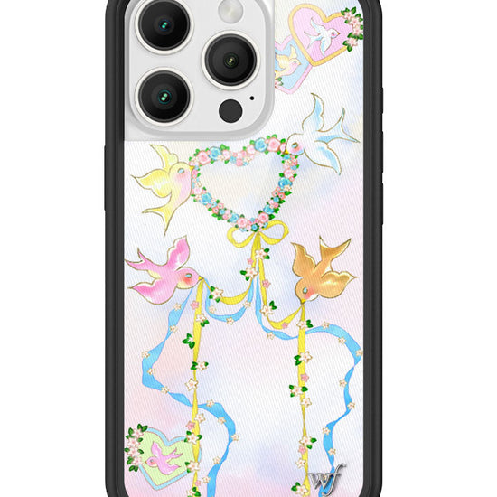 Wildflower iPhone case 16 Pro Dove Diaries Birds Pink Cute