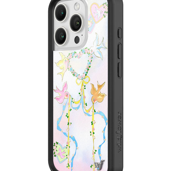 Wildflower iPhone case 16 Pro Dove Diaries Birds Pink Cute