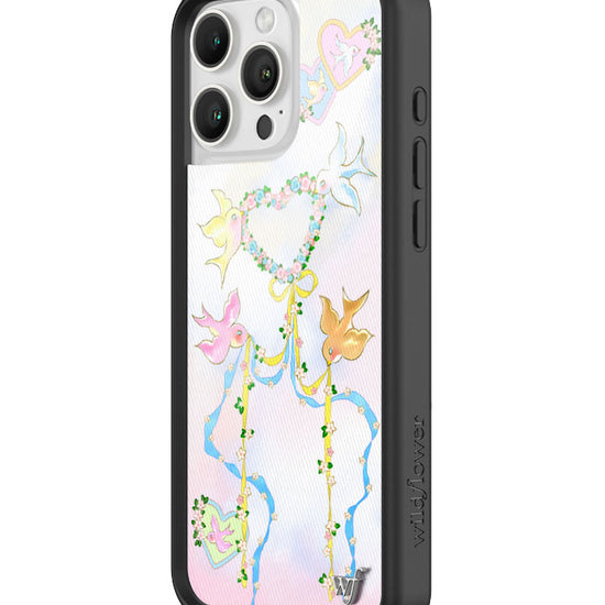 Wildflower iPhone case 16 Pro Max Dove Diaries Birds Pink Cute