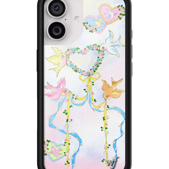 Wildflower iPhone case 17 Dove Diaries Birds Pink Cute