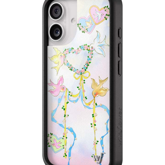 Wildflower iPhone case 17 Dove Diaries Birds Pink Cute