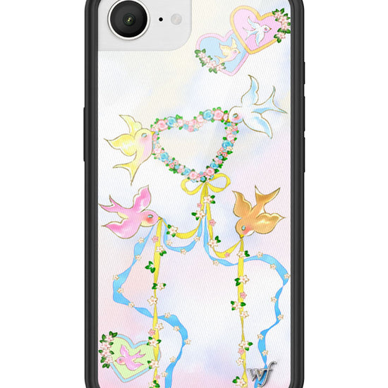 Wildflower iPhone case 17e Dove Diaries Birds Pink Cute