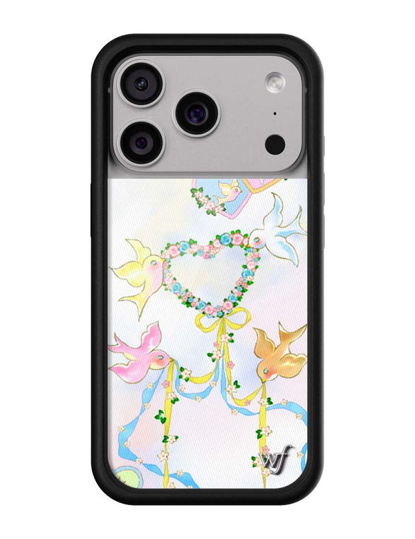 Wildflower iPhone case 17 Pro Dove Diaries Birds Pink Cute
