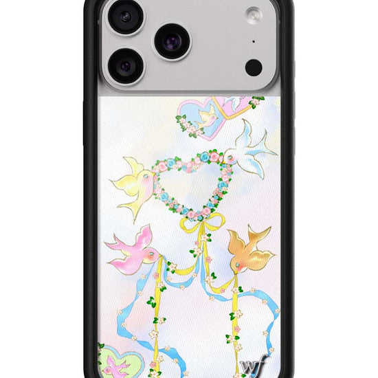 Wildflower iPhone case 17 Pro Max Dove Diaries Birds Pink Cute