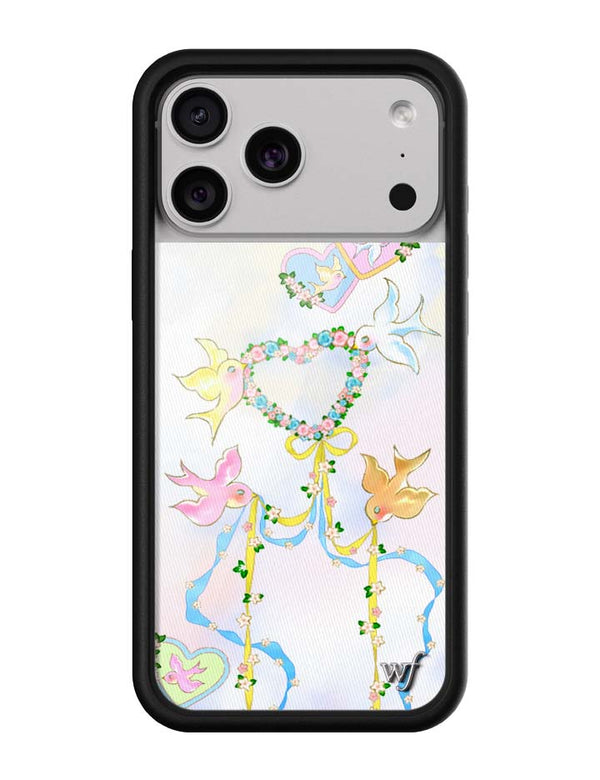 Wildflower iPhone case 17 Pro Max Dove Diaries Birds Pink Cute
